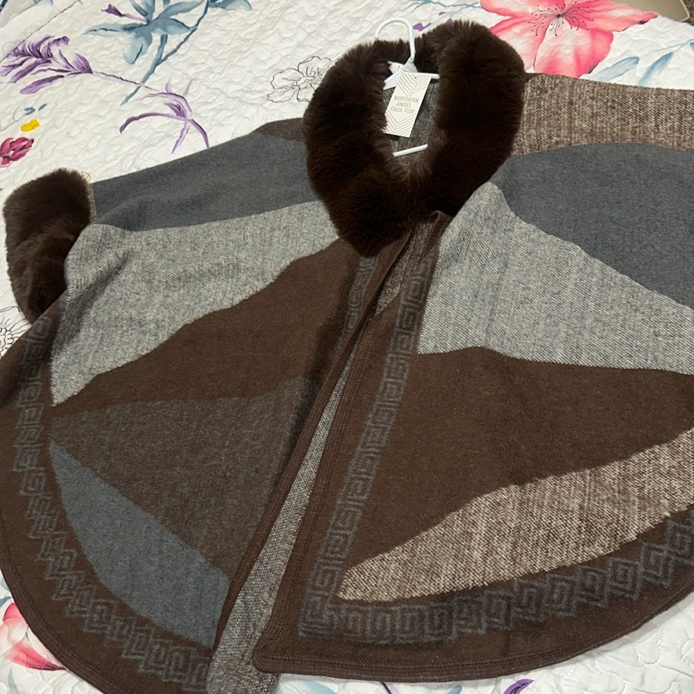 NORTHERN ANGEL Faux fur coat